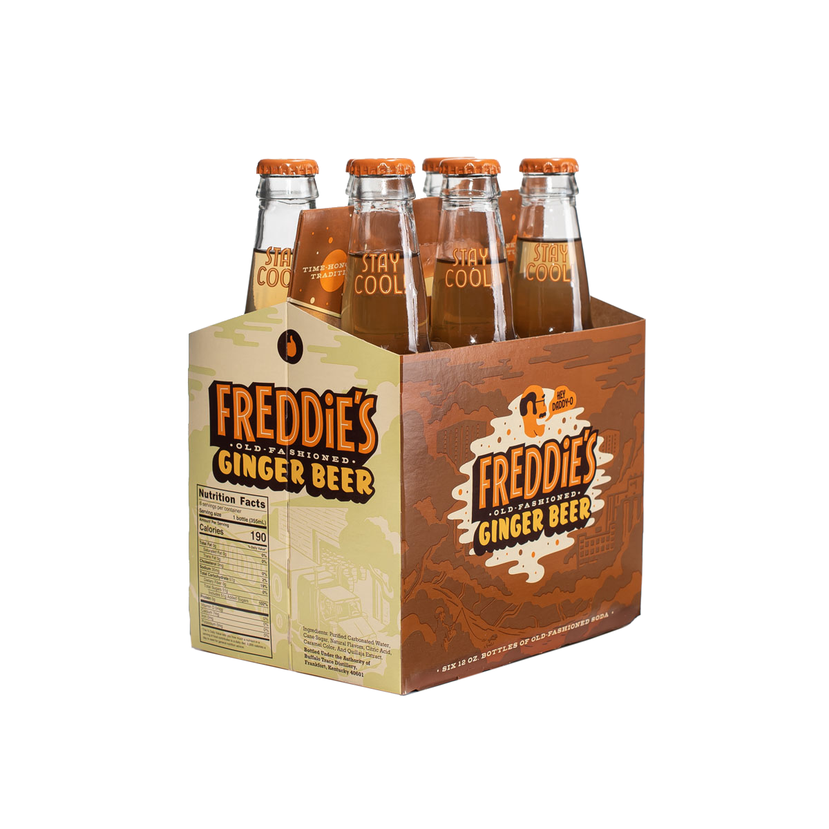 Freddies Ginger Beer 24 Bottle Case Spicy Spirit